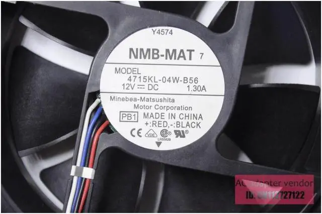 Alt view image 6 of 6 - Minebea NMB 1238 12CM FOR Dell390 FOR Dell workstation fan 4715KL-04W-B56