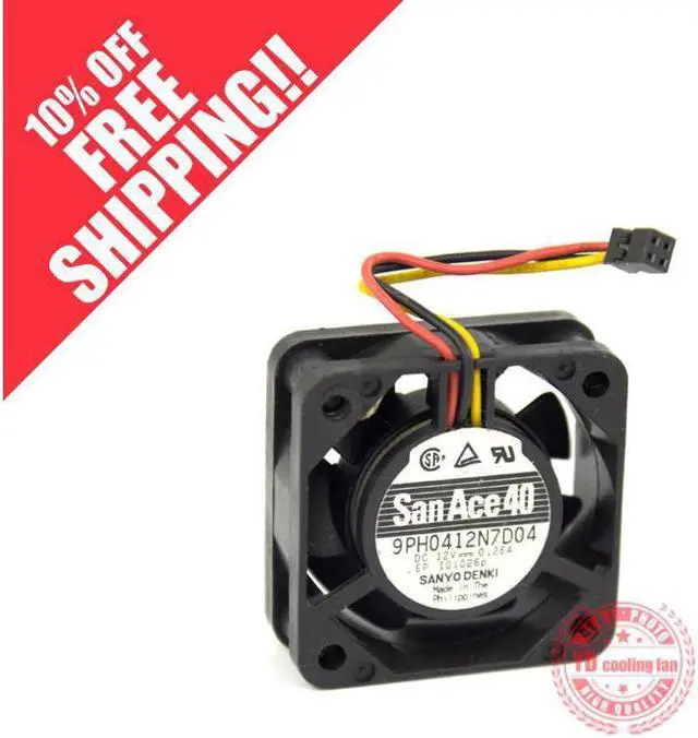 Main image of FOR SANYO SAN ACE SanAce40 9PH0412N7D04 12V 0.26A 4015 3 lines cooling fan