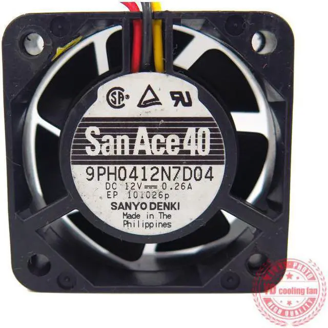 Alt view image 3 of 3 - FOR SANYO SAN ACE SanAce40 9PH0412N7D04 12V 0.26A 4015 3 lines cooling fan