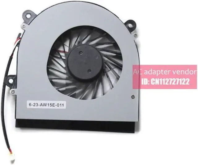 Alt view image 3 of 3 - New for Clevo sky W150 W150ER W350 W350ETQ W370 W370ETQ FOR HASEE K590S CPU cooling fan