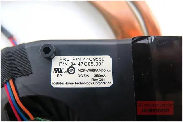 Alt view image 4 of 5 - FOR LENOVO FOR IBM FOR Thinkpad X200 44C9549 laptop fan heat sink