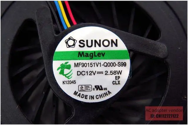 Alt view image 5 of 5 - NEW SUNON MF90151V1-Q000-S99 1323-009X000 12V 2.58W cooling fan