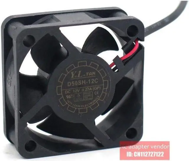 Alt view image 2 of 5 - Y.L.FAN D50SH-12C 5020 12V 0.27A 5CM\/CM cooling fan