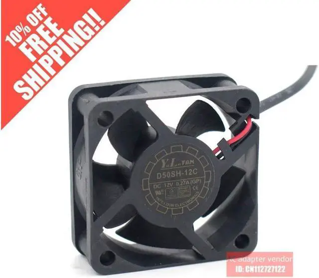 Main image of Y.L.FAN D50SH-12C 5020 12V 0.27A 5CM\/CM cooling fan