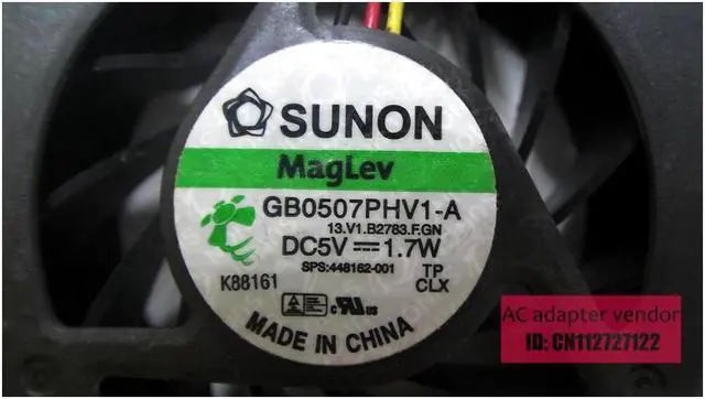 Alt view image 4 of 5 - FOR HP HDX9000 HDX9000T HDX9100 HDX9200 fan 448162-001