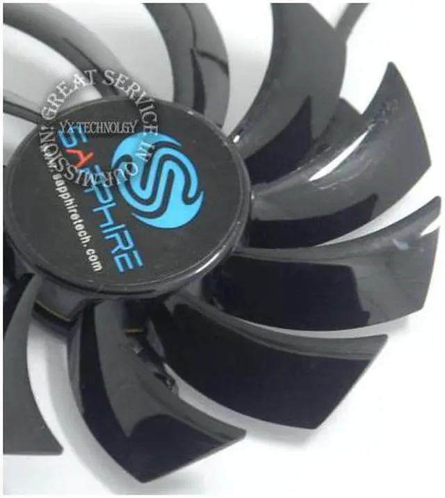 Alt view image 3 of 4 - video card fanNew Graphics card fan FD7010H12D 12V 0.35A 73mm diameter