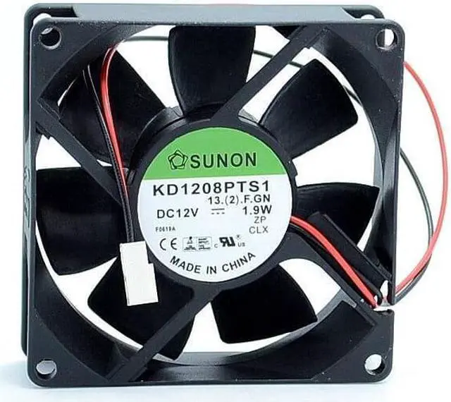 Main image of KD1208PTS1 80*80*25mm 8025 12V 1.9W low-current power supply chassis cooling fan