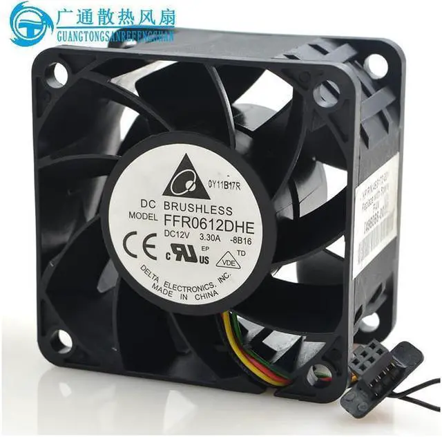 Alt view image 3 of 4 - Delta fan  FFB0612DHE For  DL380 G6 G7 463172-001 496066-001 12V 3.3A 6038  cooling
