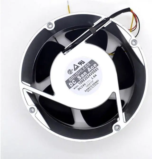 Alt view image 3 of 6 - 200*200*70MM 4-wire 109E2024V0S03  20070 24V 1.9A Gale aluminum box cooling fan  for
