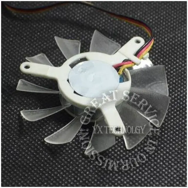 Alt view image 5 of 5 - video card fanNew Graphics card fan 55mm diameter blades 42mm pitch