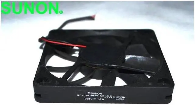 Alt view image 2 of 2 - 1pcs KDE0507PFV1-A DC5V 1.1W 7CM slim fan