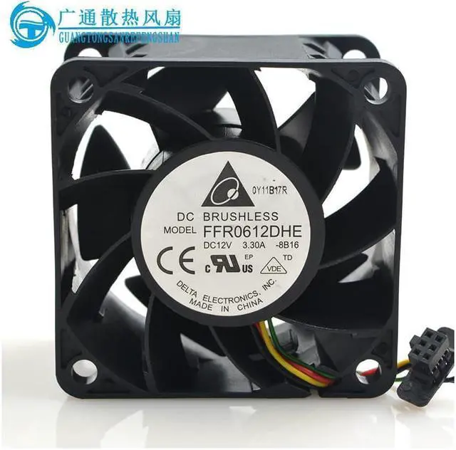 Alt view image 2 of 4 - Delta fan  FFB0612DHE For  DL380 G6 G7 463172-001 496066-001 12V 3.3A 6038  cooling
