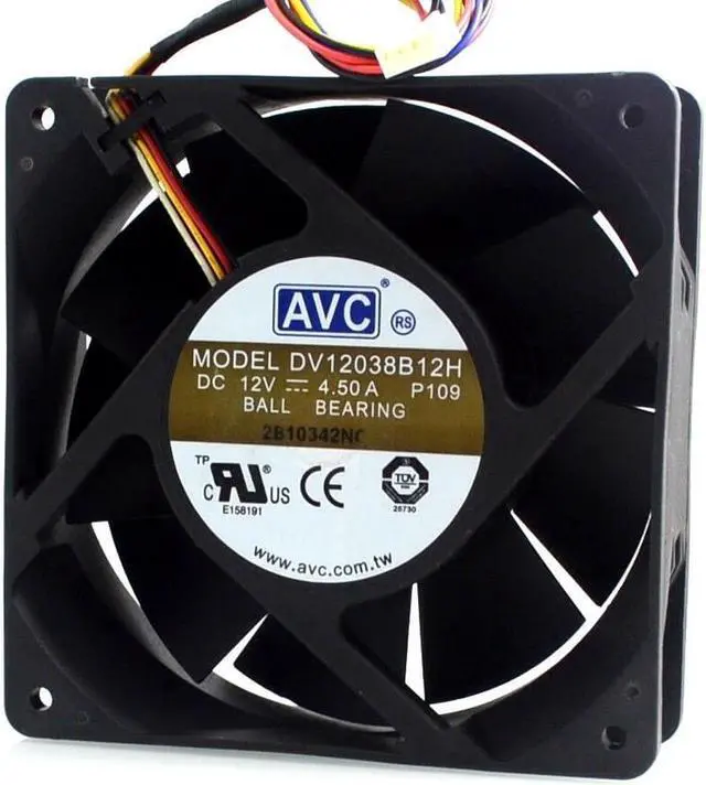 Alt view image 2 of 6 - Original server fans DV12038B12H 12038 12V 4.5A 12CM cooling fan  cooler