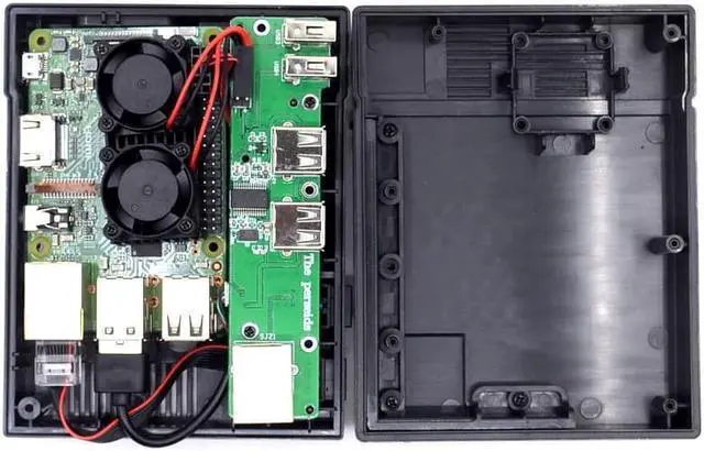 Alt view image 6 of 6 - High quality dual fan cooling kit with copper For Raspberry Pi 3  2 Model BB+ NESPi Retroflag