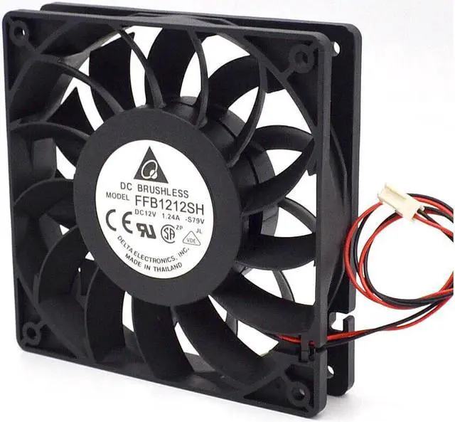 Alt view image 2 of 6 - 5pcs    12025 high speed air volume fan 12 cm 1.24A FFB1212SH