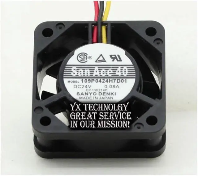 Alt view image 6 of 6 - The new  109P0424H7D01 24V 0.08A 4015 4CM inverter fan for  40*40*15mm