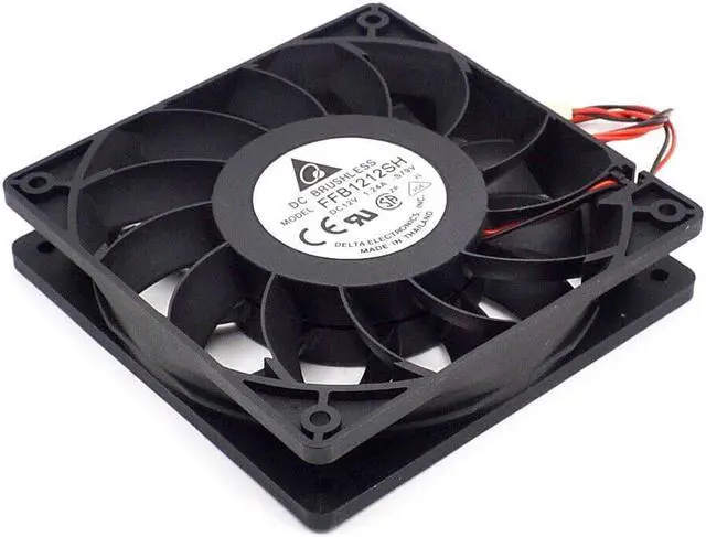 Alt view image 5 of 6 - 5pcs    12025 high speed air volume fan 12 cm 1.24A FFB1212SH