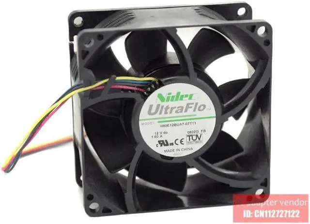 Alt view image 2 of 5 - new  Nidec 44x1819 X3610 server cooling fan cooling fan V80E12BGA7-07