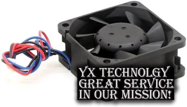 Alt view image 4 of 6 - Delta  sgipping 60*60*25mm 3-wire  AFB0612EH-ROO 6CM 12V 0.48A 6025 6 cm double ball bearing cooling fan  for