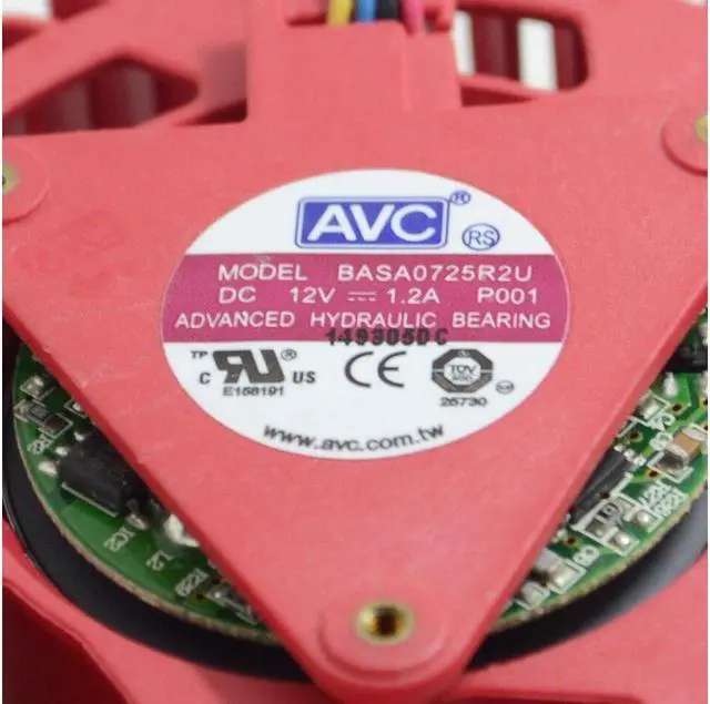 Alt view image 6 of 6 - AVC video card fanBASA0725R2U 12V, 1.20A ATI HD5870 HD5970 HD5850 Turbo graphics card fan  FD9238H12S 50pcs\/lot