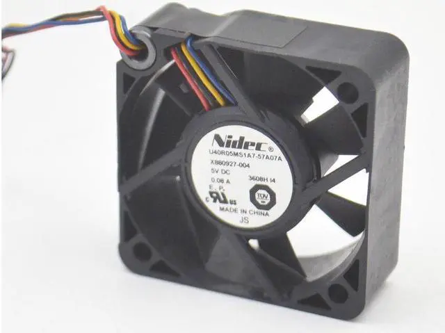 Alt view image 5 of 5 - 3pcs cooling fan  4015 4cm fan U40R05MS1A7-57A07A   X880927-004 5V 0.08A 4 wires