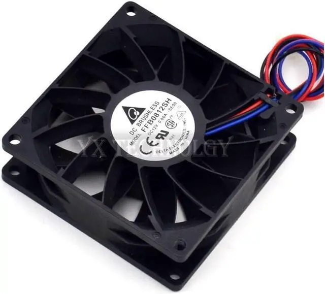 Alt view image 5 of 6 - Delta New and original inverter fan FFB0812SH 8025 12V big fan pressure 80*80*25mm