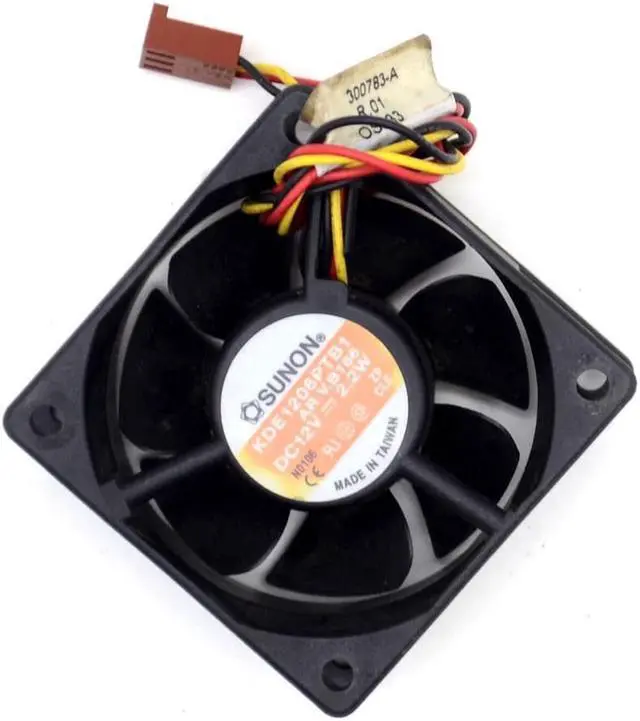 Alt view image 5 of 6 - 1pcs SUNON 6025 2.2W KDE1206PTB1 6CM 12V 3 wire alarm cooling fan