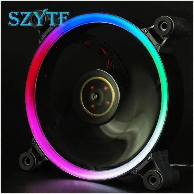 Main image of 12V Chassis fan LED ultra-quiet air volume YTF-00 PC cooling fan 120 * 120 * 25mm computer fan