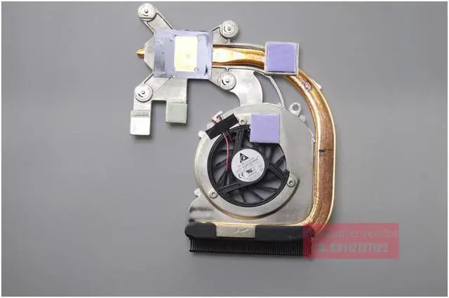 Alt view image 2 of 6 - New Replace  FOR HP CQ40 CQ41 CQ45 DV4 fan heatsink heat pipe brass use FOR AMD