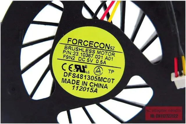 Alt view image 6 of 6 - FOR Dell N4030 14V N4020 M4010 M4010R P07G laptop CPU fan