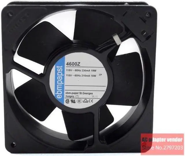 Alt view image 5 of 6 - EBM-Papst Tubeaxial fan 120 * 120 * 38MM 115VAC 4600Z