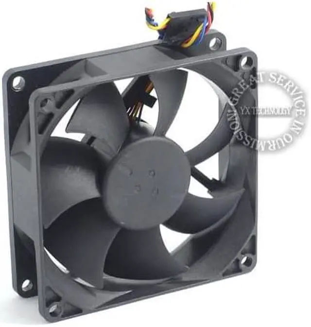 Alt view image 2 of 3 - 8025 PVA080G12H-P01 12V 0.6A 4Wire For 775 CPU Cooler Fan Server Inverter Radiator DC Brushless Fan