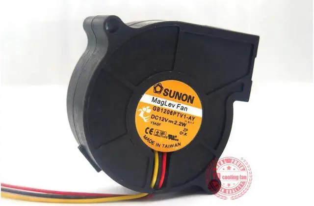 Alt view image 5 of 6 - SUNON GB1206PTV1-AY 12V 2.2W Blower cooling fan