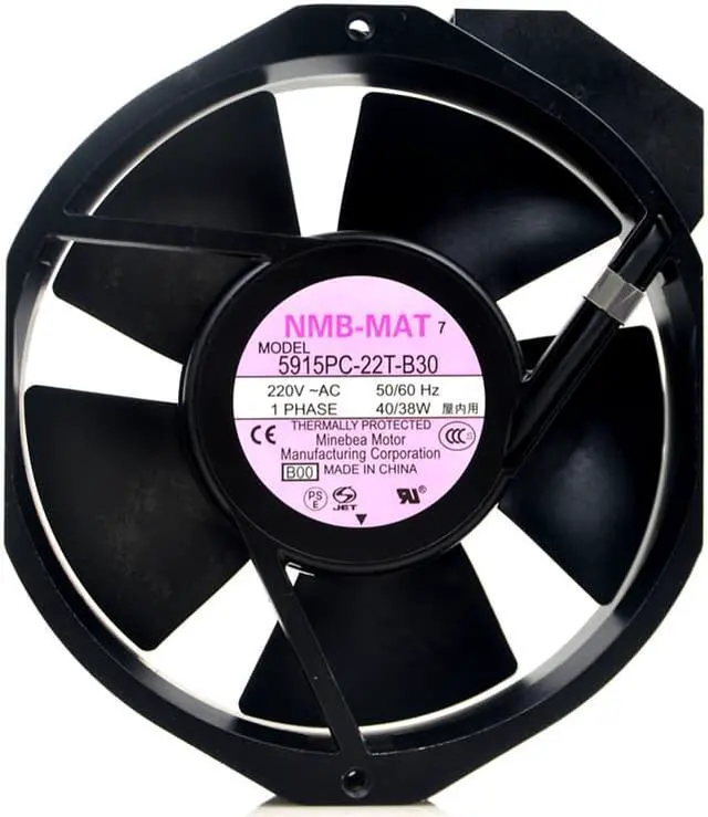 Alt view image 2 of 4 - Original 5915PC-22T-B30 NMB 17238 220V Inverter UPS cooling fan fan 17cm