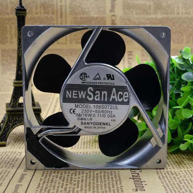 Main image of 109S072UL original Japan 12CM 220V 18 / 16W 120 * 38MM aluminum frame AC fan