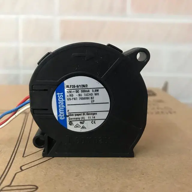Alt view image 2 of 3 - Germany ebmpapst RLF35-8/12N 5015 5CM 12V large air volume blower cooling fan