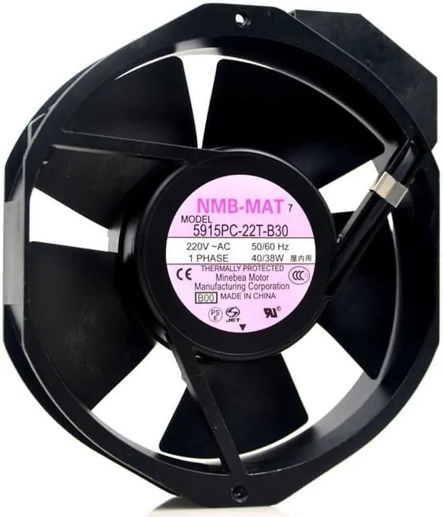 Alt view image 3 of 4 - Original 5915PC-22T-B30 NMB 17238 220V Inverter UPS cooling fan fan 17cm
