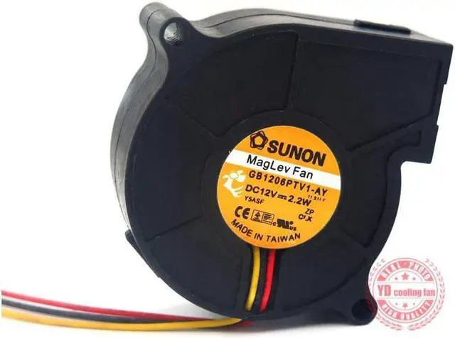 Alt view image 3 of 6 - SUNON GB1206PTV1-AY 12V 2.2W Blower cooling fan