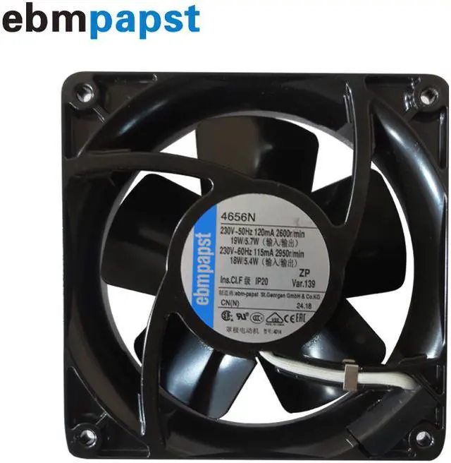 Main image of Germany ebm-papst 4656N AC 230V 19W axial fan 119 x 119 x 38mm 160m3/h 230V Compact fan