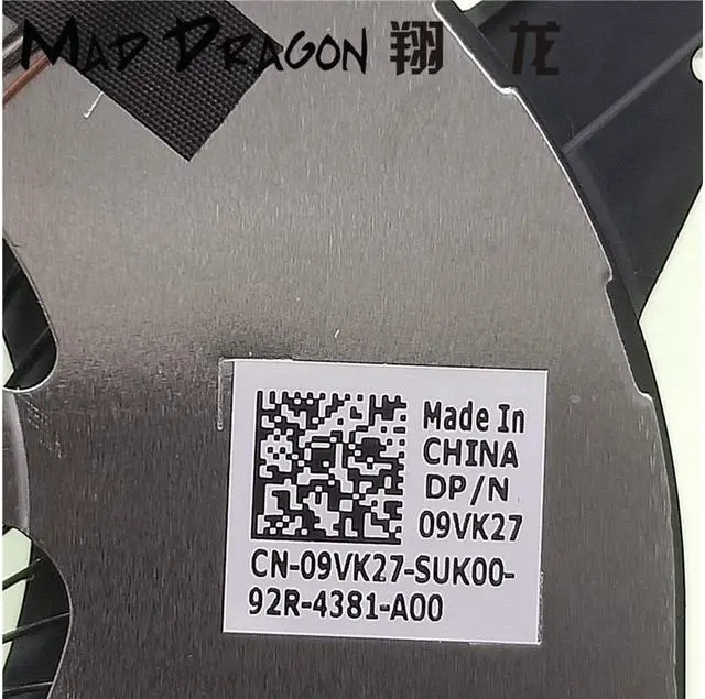 Alt view image 4 of 6 - MAD DRAGON Brand laptop new CPU Heatsink Fan cpu cooling fan For Dell Latitude 5580 DC28000IYS0 EG50050S1-CA90-S9A 09VK27 9VK27