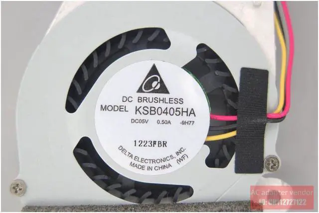 Alt view image 6 of 6 - FOR LENOVO IdeaPad S10-3 S10-3c aluminum radiator fan KSB0405HA-9H77 +