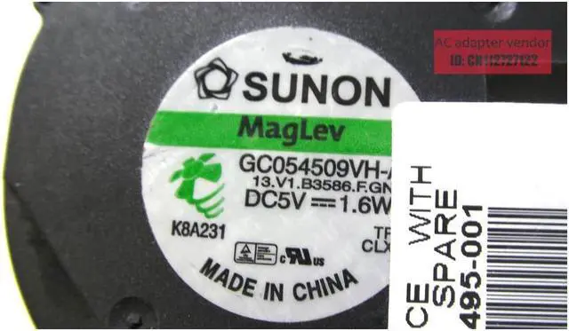 Alt view image 5 of 6 - FOR HP 2710P 2730P 2740P laptop cooler fan