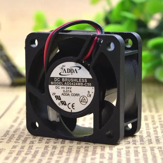Alt view image 4 of 5 - New original ADDA AD0424MB-C50 24V 0.07A 4020 dual ball inverter fan