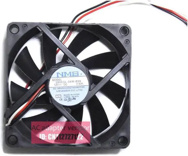 Alt view image 4 of 6 - NMB 12V0.30A 7CM 7015 CPU dual ball bearing cooling fan 2806GL-04W-B59