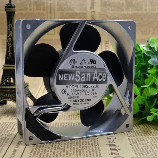 Alt view image 3 of 4 - 109S072UL original Japan 12CM 220V 18 / 16W 120 * 38MM aluminum frame AC fan