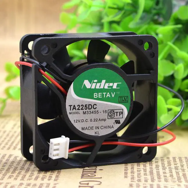 Alt view image 4 of 4 - TA225DC M33455-16 original Japanese NIDEC 12V 0.22A 60*60*25 double ball fan