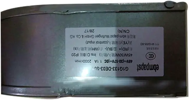 Alt view image 4 of 4 - new coolerair cooling 48V 45W 1.1A 2000 speed 133mm size G1G133-DE03-S01 Centrifugal fan