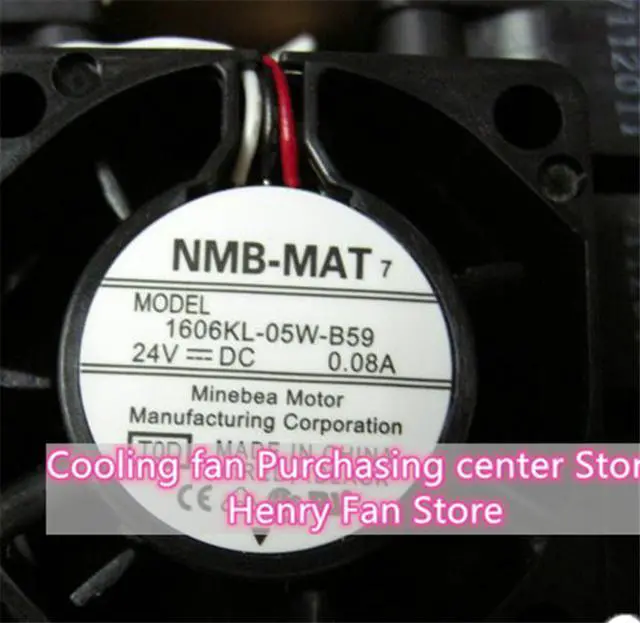 Alt view image 2 of 4 - NMB 1606KL-05W-B59 4015 24V 0.08A 4CM double ball 3-wire inverter fan
