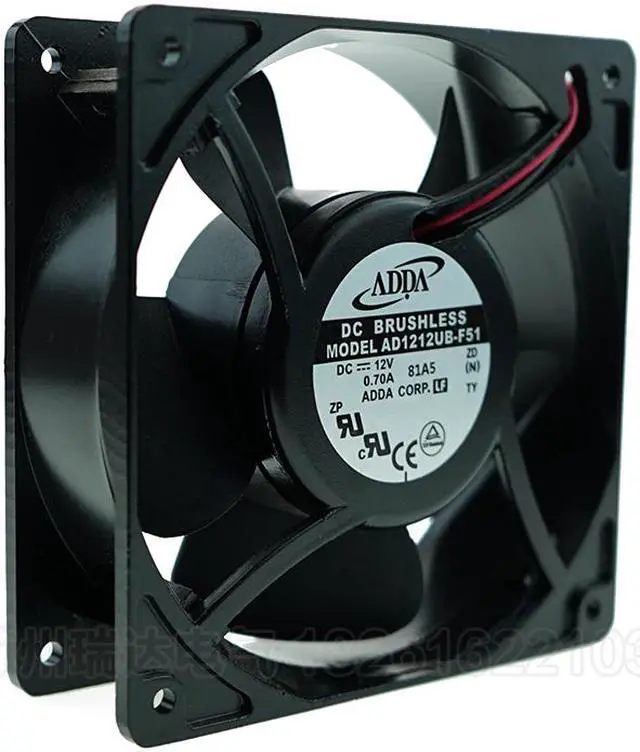 Main image of Taiwan ADDA AD1212UB-F51 12038 12V 0.70A metal frame cabinet cooling fan