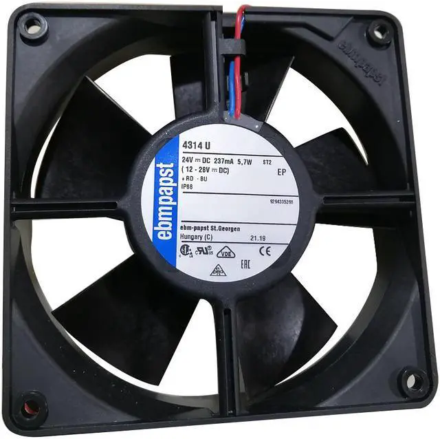 Main image of New German ebmpapst 4314U 24V 210MA 5.0W 120*120*32 high-end equipment fan